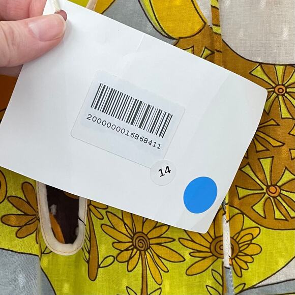 NWT Antik Batik S / 38 Bahia Blouse Top Long Sleeve Yellow *read description - Picture 8 of 16